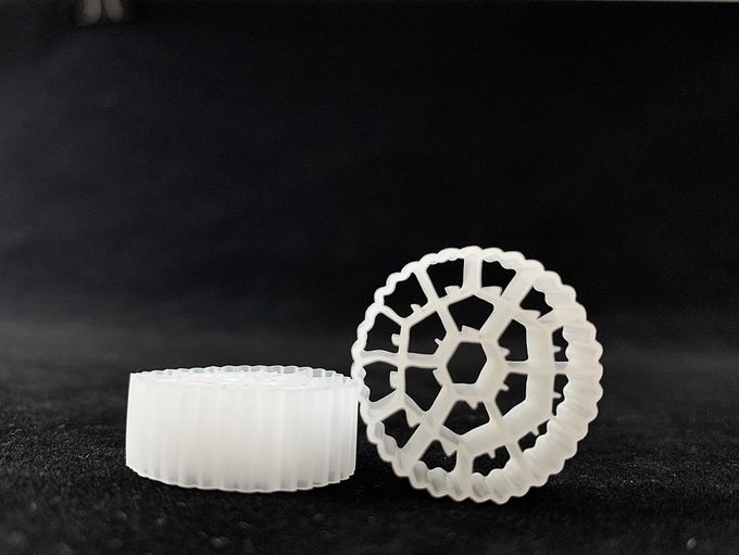 HDPE 19 방 MBBR 폐수 필터용 여과 매체 25X10mm 1